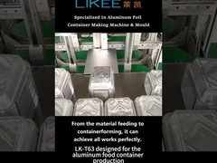 Individuelles Design und langlebige Aluminiumfolie-Container-Produktionslinie LK-T63