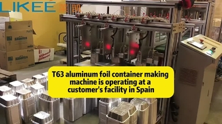 LK-T63 Aluminum foil container making machine production line