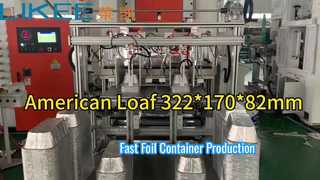 Betrieb der T80-Maschine zur Herstellung von Aluminiumfolienbehältern