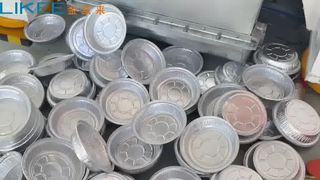  3 Cavity Round Pan Mold Test on 80 Ton Aluminum Foil Container Making Machine