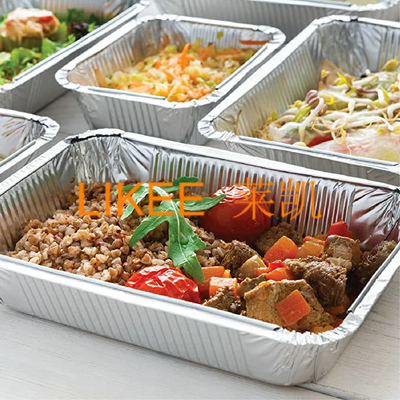 kaufen Picknick-Aluminiumfolie-Behälter rechteckig für Feezer Oven Microwave online manufacture