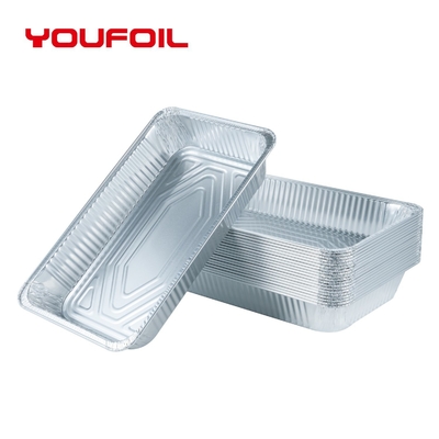kaufen Umweltschutz-rechteckige Aluminiumfolie-Behälter-Wegwerfnatürliche Größe Pan online manufacture
