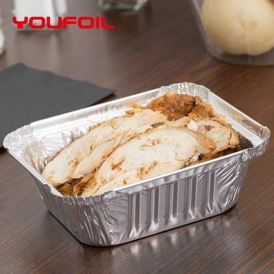 kaufen Sauberer rechteckiger Aluminiumfolie-Oberflächenbehälter-Wegwerfaluminiumfolie-Behälter 1 lbs online manufacture