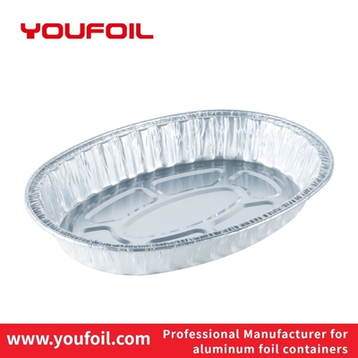 kaufen Nahrungsmittel-Speicher-Grill-ovaler Aluminium-Tray Disposable Aluminum Foil Food-Behälter online manufacture