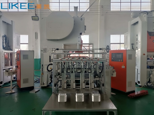 kaufen Hochproduktivität 3 Wege vollautomatische Aluminiumfolie Behälter Herstellung Maschine online manufacture