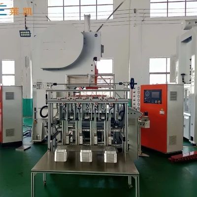 kaufen LK-T63 Aluminum Foil Container Making Machine with Servo-Driven Precision Control, Fully Automatic and 19KW Motor Power online manufacture