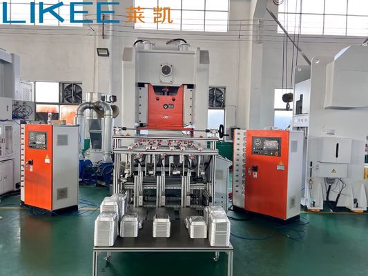 kaufen T80 Aluminiumfolie Behälter Maschine recycelbar Glatte Wand Rechteckige Einweg für das Backen von Lebensmitteln online manufacture