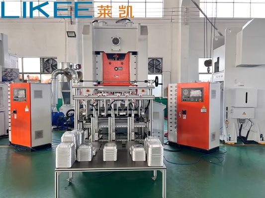 kaufen T80 Aluminiumfolie Behälter Nahrungsmittel Backplatte Maschine OEM Recycling Kuchen Rechteck online manufacture