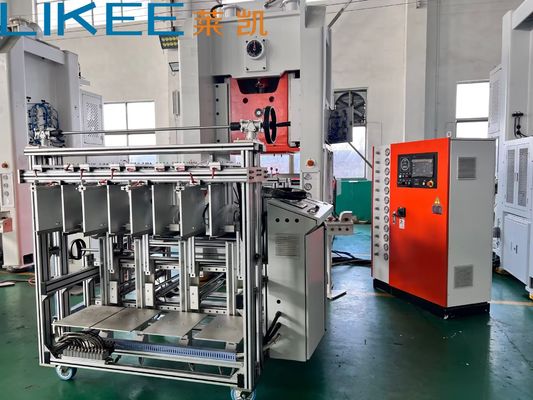 kaufen LK-T80 Aluminum Foil Container Making Machine with 35-70 Strokes Per Minute for Square Tray Production and 80ton Press Capacity online manufacture