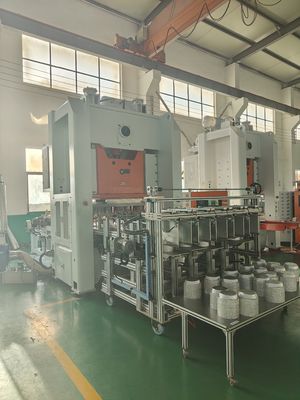 kaufen Aluminiumfolie Behälter Herstellung Maschine Silber Farbe Rechteck 8389 Deckel Lebensmittelschacht online manufacture