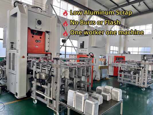 kaufen LK-T80 Aluminiumfolien-Herstellungsmaschine mit 80 Tonnen Presskapazität, Mitsubishi SPS-Steuerung und 12000 Stück/Stunde Leistung Online-Herstellung