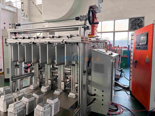 kaufen 63-Tonnen-Aluminiumfolie-Container-Herstellungsmaschine mit 24/7 After-Sales-Support und 9000-12000 Stück/Stunde Ausgabe Online-Herstellung