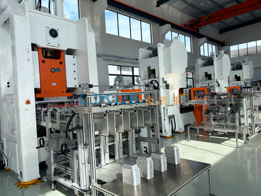 kaufen Aluminiumfolienplatten-Herstellungsmaschine 80 Tonnen 26 KW mit schnellem Werkzeugwechsel & automatischem Fehleralarmsystem Online-Herstellung