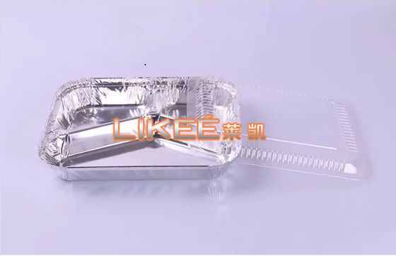 kaufen Silberfarbener 1800ml Aluminiumfolien-Lebensmittelbehälter mit mehreren Fächern online manufacture