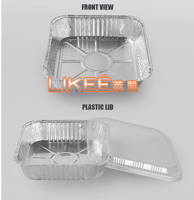 kaufen Aluminiumfolie-Nahrungsmittelbehälter des Grill-250ml mit klaren Deckeln online manufacture