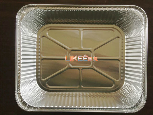 kaufen 8006 rechteckige Wegwerfnahrungsmittelbehälter der Aluminiummitnehmerbehälter-1200ml online manufacture