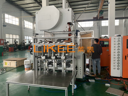 kaufen 12000Pcs/h Kapazität Aluminiumfolie Container Produktionslinie mit PLC online manufacture
