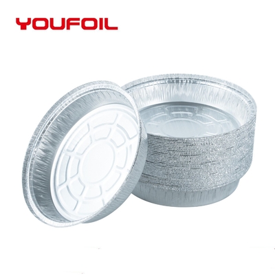 Kundengebundener Logo Disposable Aluminum Foil Container 8inch mit Bewahrungs-Effekt