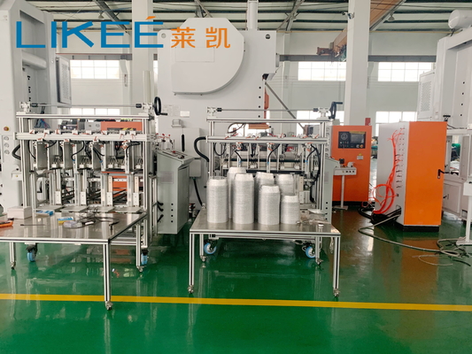 Automatic LK-T63 Aluminum Foil 6.5 Inch 32 Micro Round Pan Container Pressing Machine