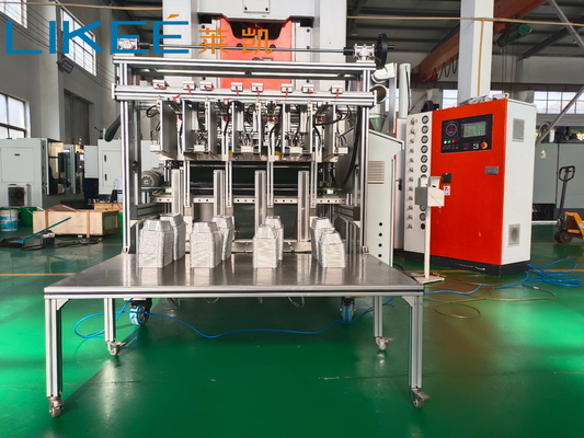T80 Aluminiumfolienpfannen-Pressmaschine 12000 Stück pro Stunde Siemens-gesteuerter Motor 4 Kavitäten