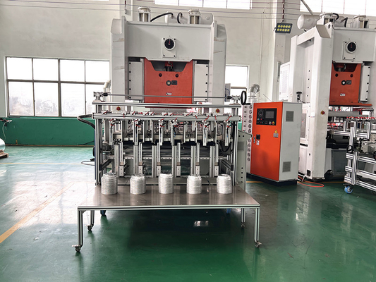 Eine Maschine Eine Arbeit Aluminiumfolie Pfanne Machmaschine mit 0,8Mpa Luftdruck