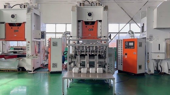 Grad-Verpackungs-Behälter-Kasten-Aluminiumfolie-Behälter-Fertigungsstraße 3Phase 800KN Nahrungsmittel