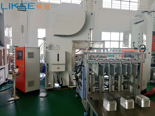 Vollautomatische LK-T63 Aluminiumfolie Nahrungsmittel Container Mitnahme Geschirr Pressen Maschine mit langer Lebensdauer