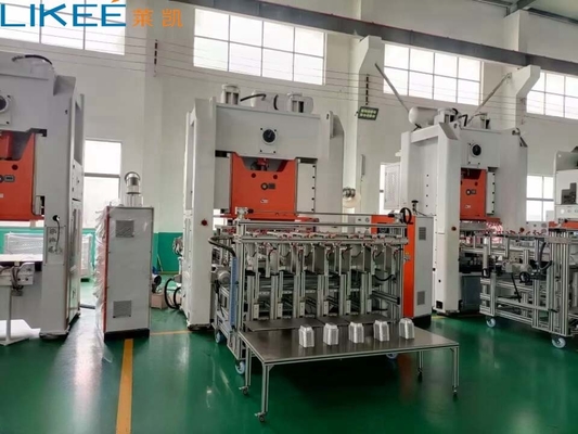 Vollautomatische 35-70-Schläge/min Aluminiumfolie-Tray-Machmaschine mit H-Rahmen-Aussehen