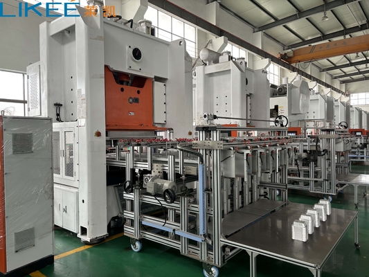 Schnelle und einfache Bedienung vollautomatische Aluminiumfolie Lebensmittelbehälter Herstellung Maschine