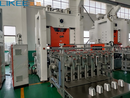 1-5 Hohlräume Kapazität Elektrische Aluminiumfolie Behälter Herstellung Maschine 380V 50HZ 3 Phase