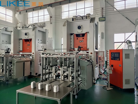 Vollautomatische 12000 Stück/Stunde Kapazität Aluminiumfolie Container Produktionslinie mit langer Lebensdauer