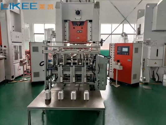 angepasst 4 Hohlräume 30 ~ 75 Schläge / min 80TON Aluminiumfolie Behälter Herstellung Maschine