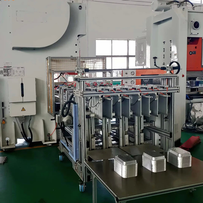 LK-T63 Lebensmittelbehälter Aluminiumfolie Stanzmaschine Hochgeschwindigkeits-Schalenherstellungslinie