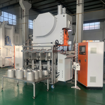 Vollautomatische 19.8KW 12000Pcs/Stunde Aluminiumfolie Behälter Produktionslinie für Stahlrohstoff