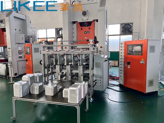 80 Tonnen Druckkapazität Aluminiumfolie-Container-Herstellmaschine mit automatischem Stapeln und Zählen System und 35-70 Schlägen/Min