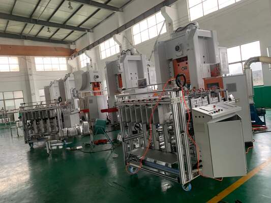 Aluminiumfolienbehälter-Herstellungsmaschine für Barbecue, rechteckig, lebensmittelecht