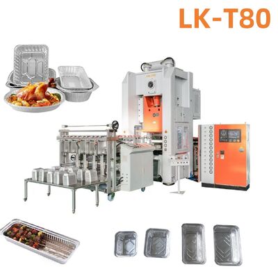 T80 Takeout Mehrere Hohlräume Einweg-Aluminiumfolienpfanne Isolationskonservierungsmaschine