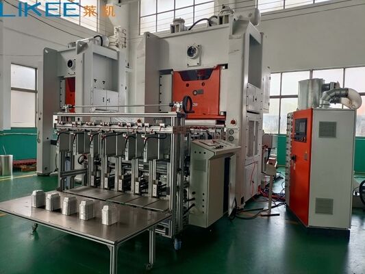 Aluminiumfolienbehältermaschine 130 Ton H-Rahmenpressenlinie für die Massenproduktion