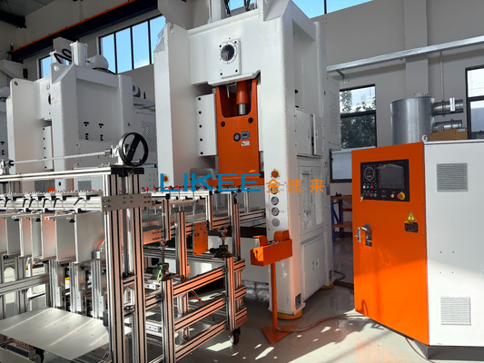 Aluminium Foil Plate Making Machine 80ton Mitsubishi PLC & Servo Feeding 35-70 Strokes/Min High Speed